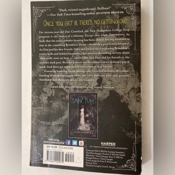 Asylum Madeleine Roux paperback book - Picture 2 of 3